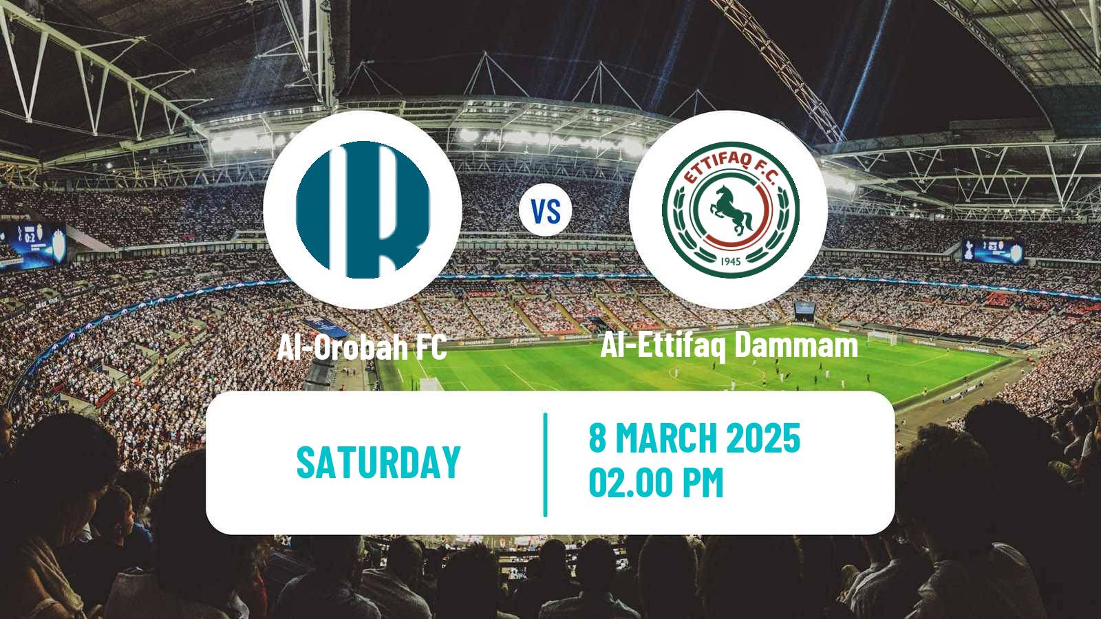 Soccer Saudi Professional League Al-Orobah - Al-Ettifaq Dammam