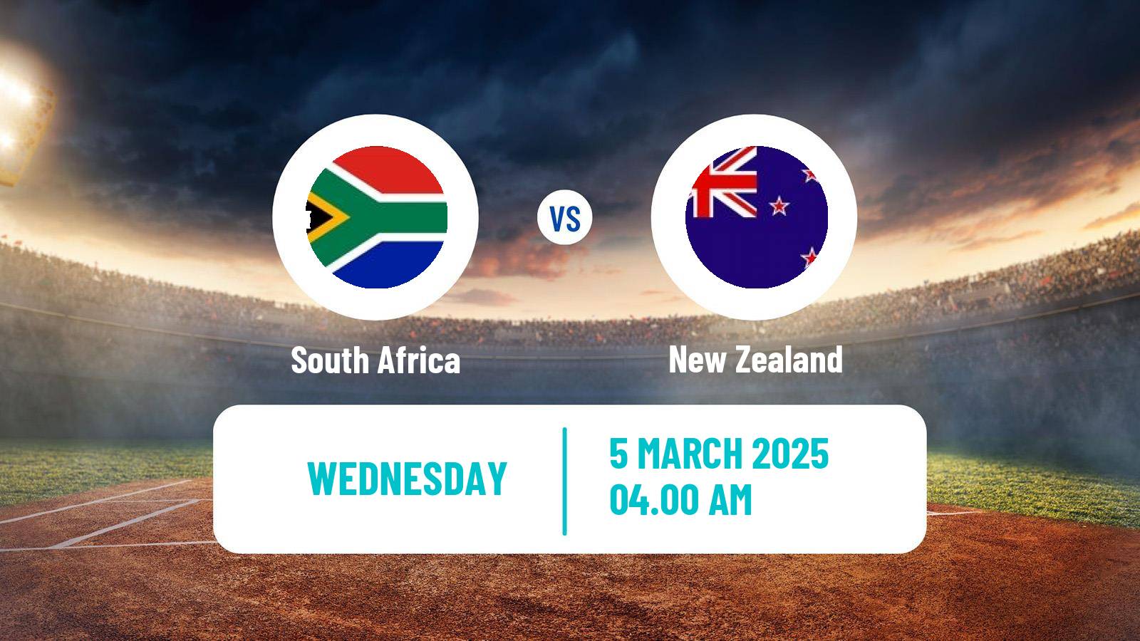 Cricket ICC Champions Trophy South Africa - New Zealand