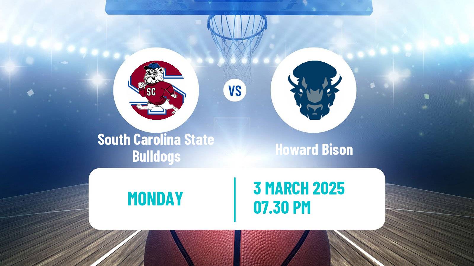 Basketball NCAA College Basketball South Carolina State Bulldogs - Howard Bison