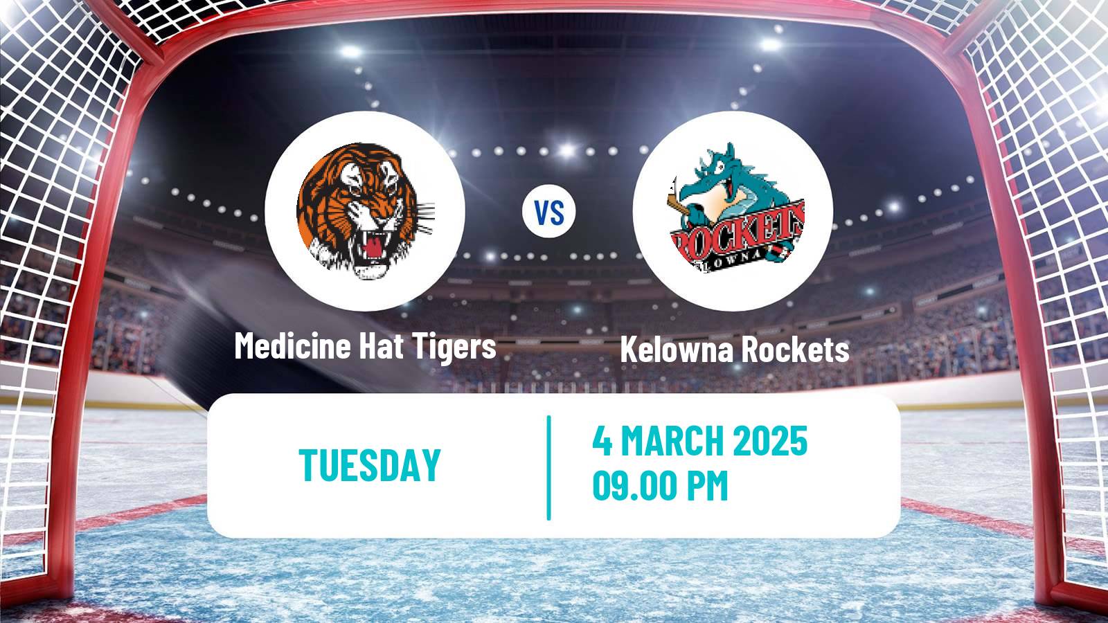 Hockey WHL Medicine Hat Tigers - Kelowna Rockets