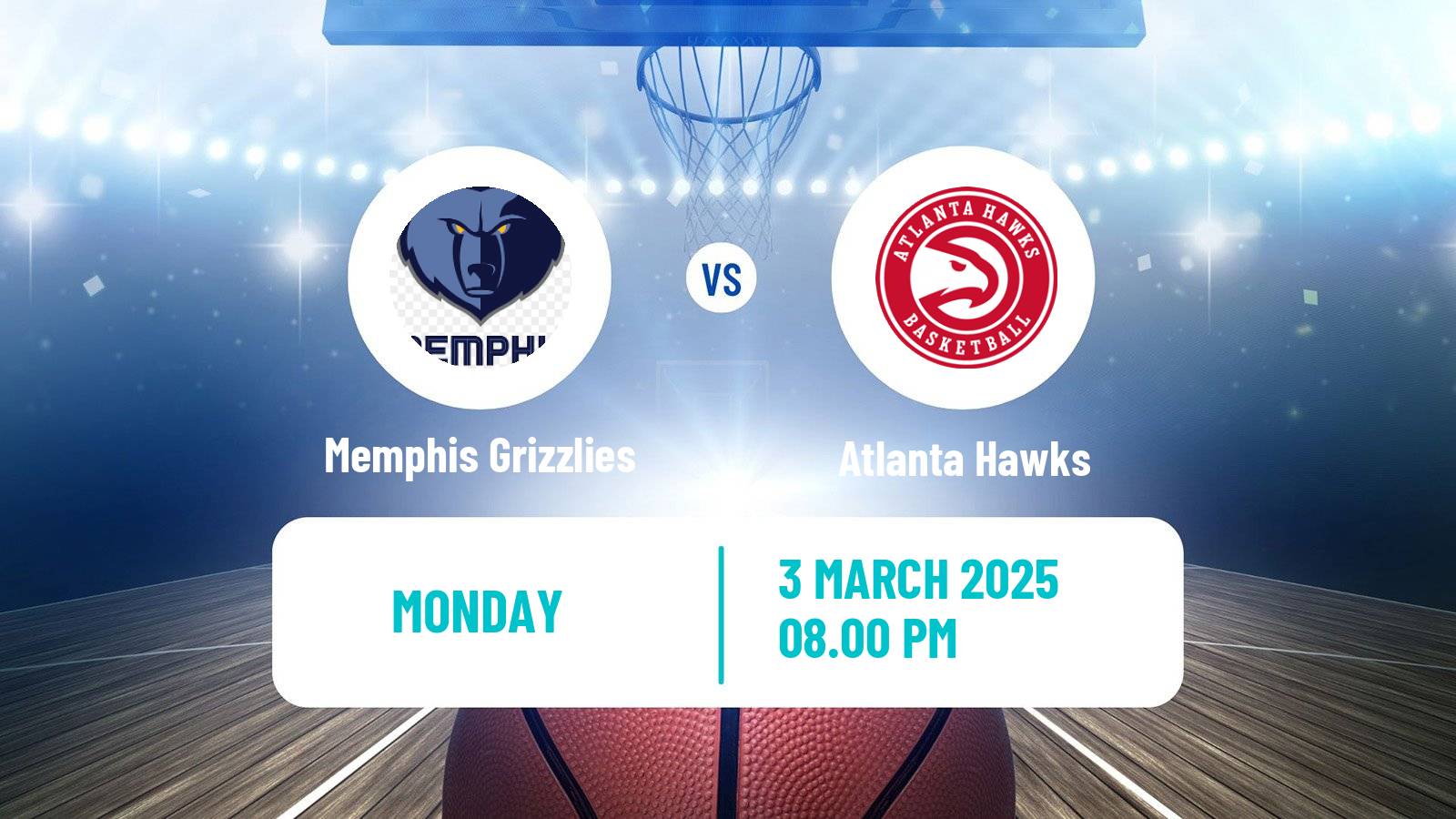 Basketball NBA Memphis Grizzlies - Atlanta Hawks