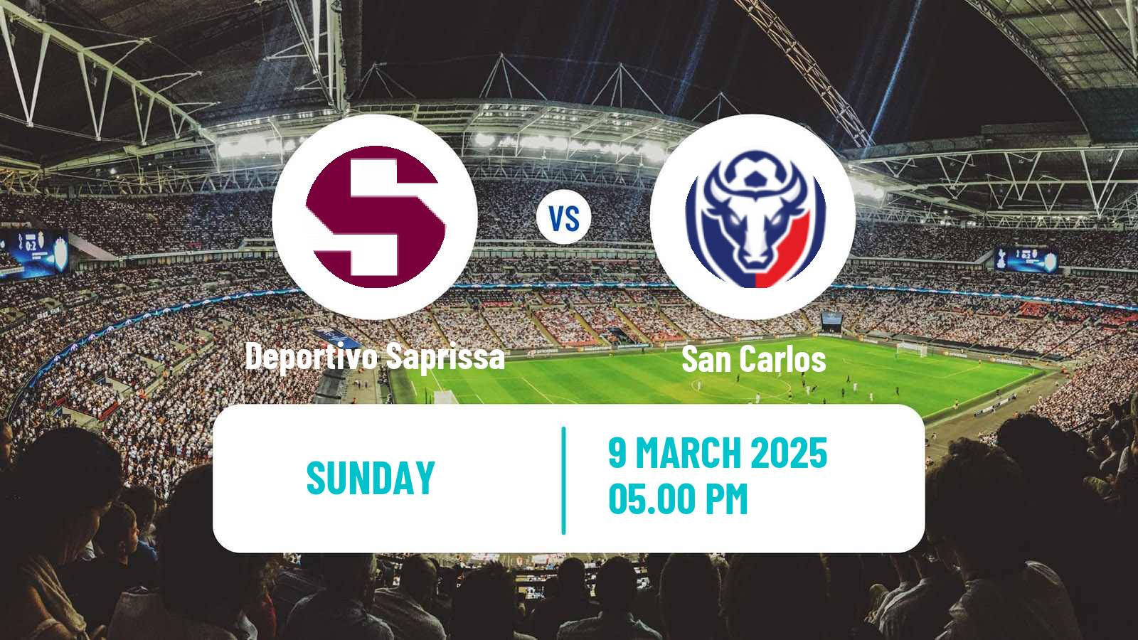 Soccer Costa Rican Primera Division Deportivo Saprissa - San Carlos