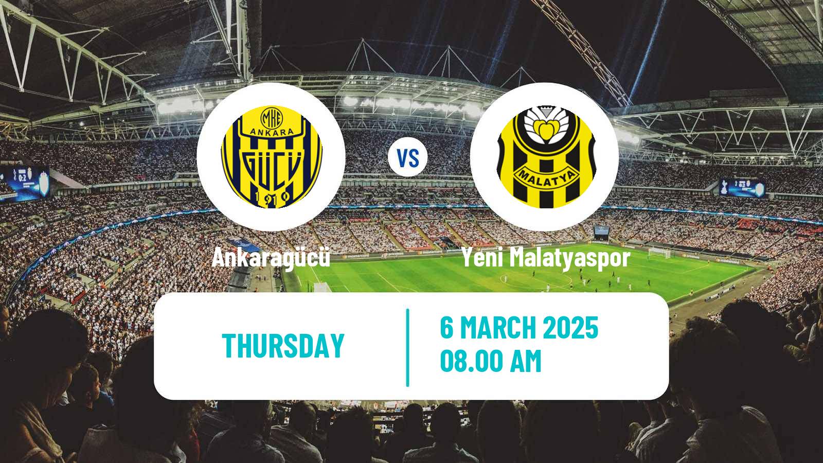 Soccer Turkish First League Ankaragücü - Yeni Malatyaspor