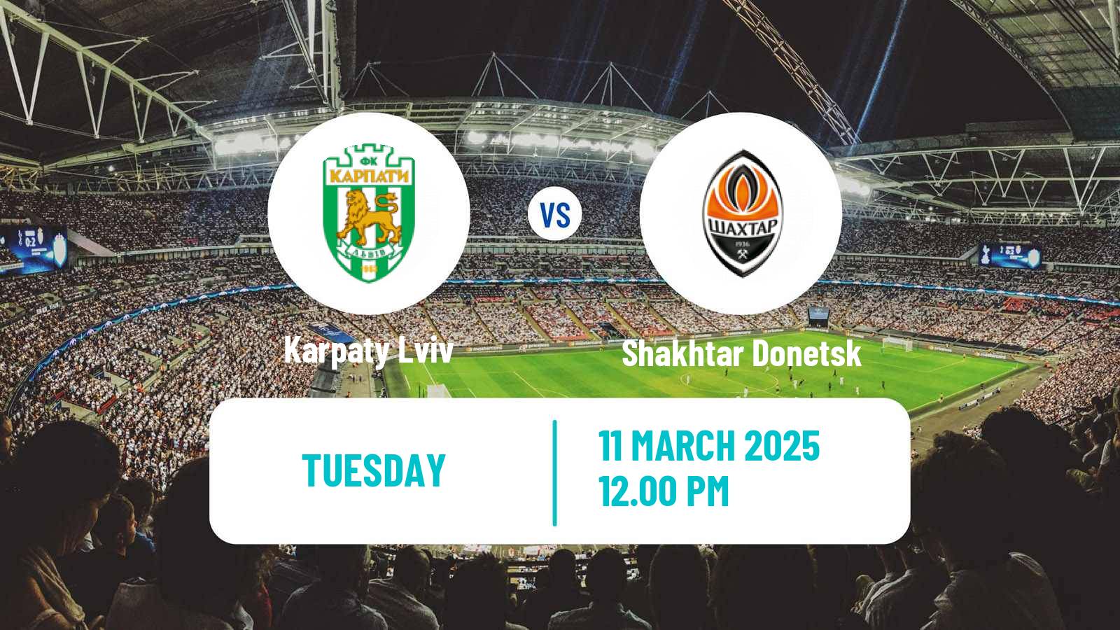 Soccer Ukrainian Premier League Karpaty Lviv - Shakhtar Donetsk
