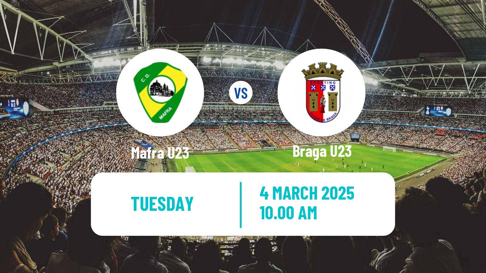 Football Portuguese Liga Revelacao U23 Mafra U23 - Braga U23