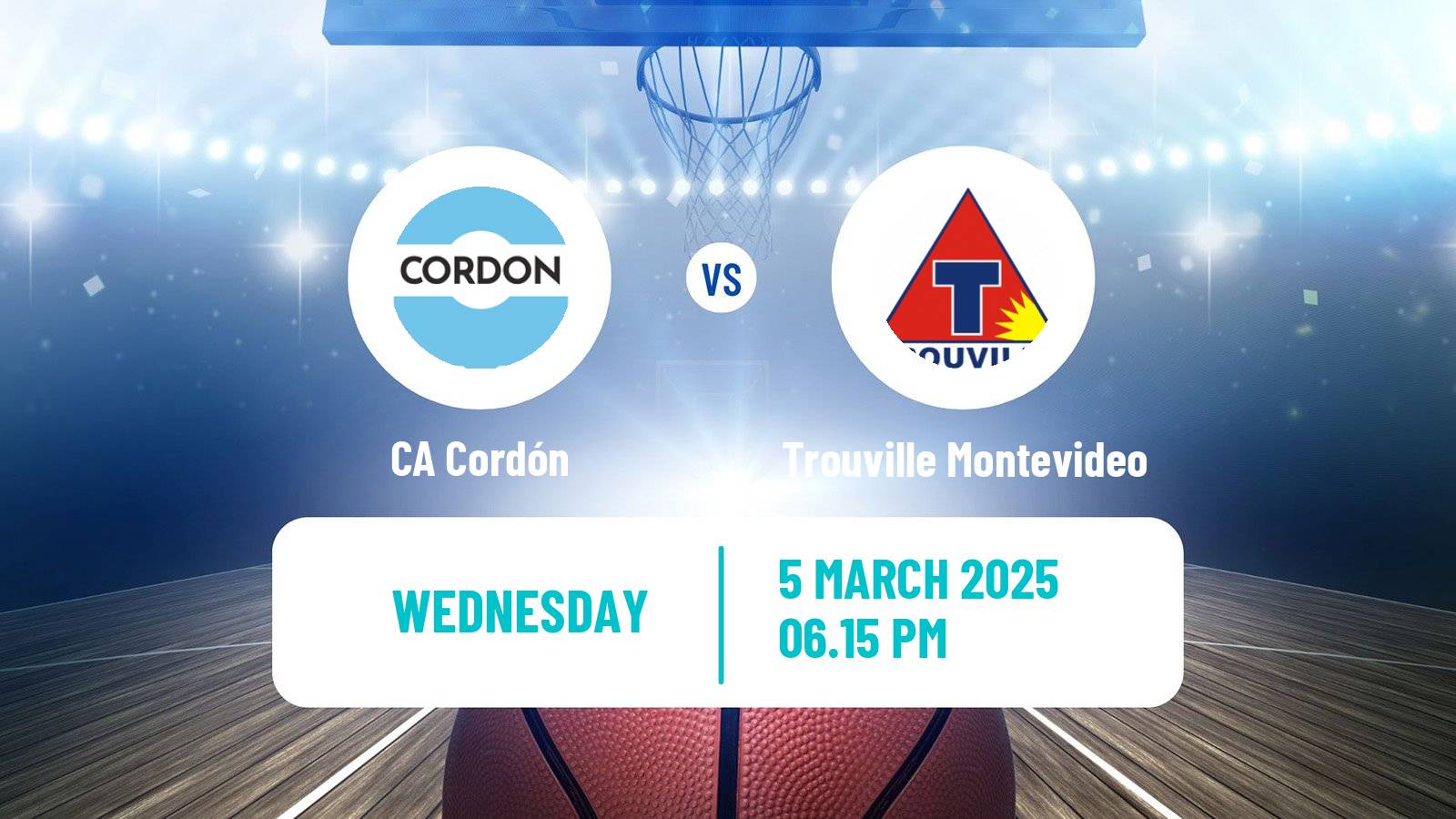 Basketball Uruguayan Liga Basketball Cordón - Trouville Montevideo