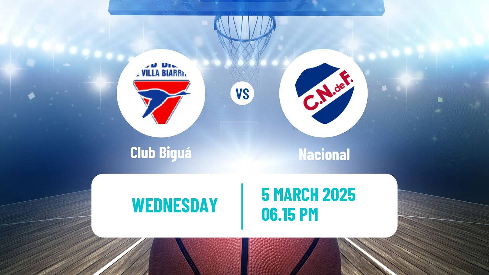 Basketball Uruguayan Liga Basketball Biguá - Nacional