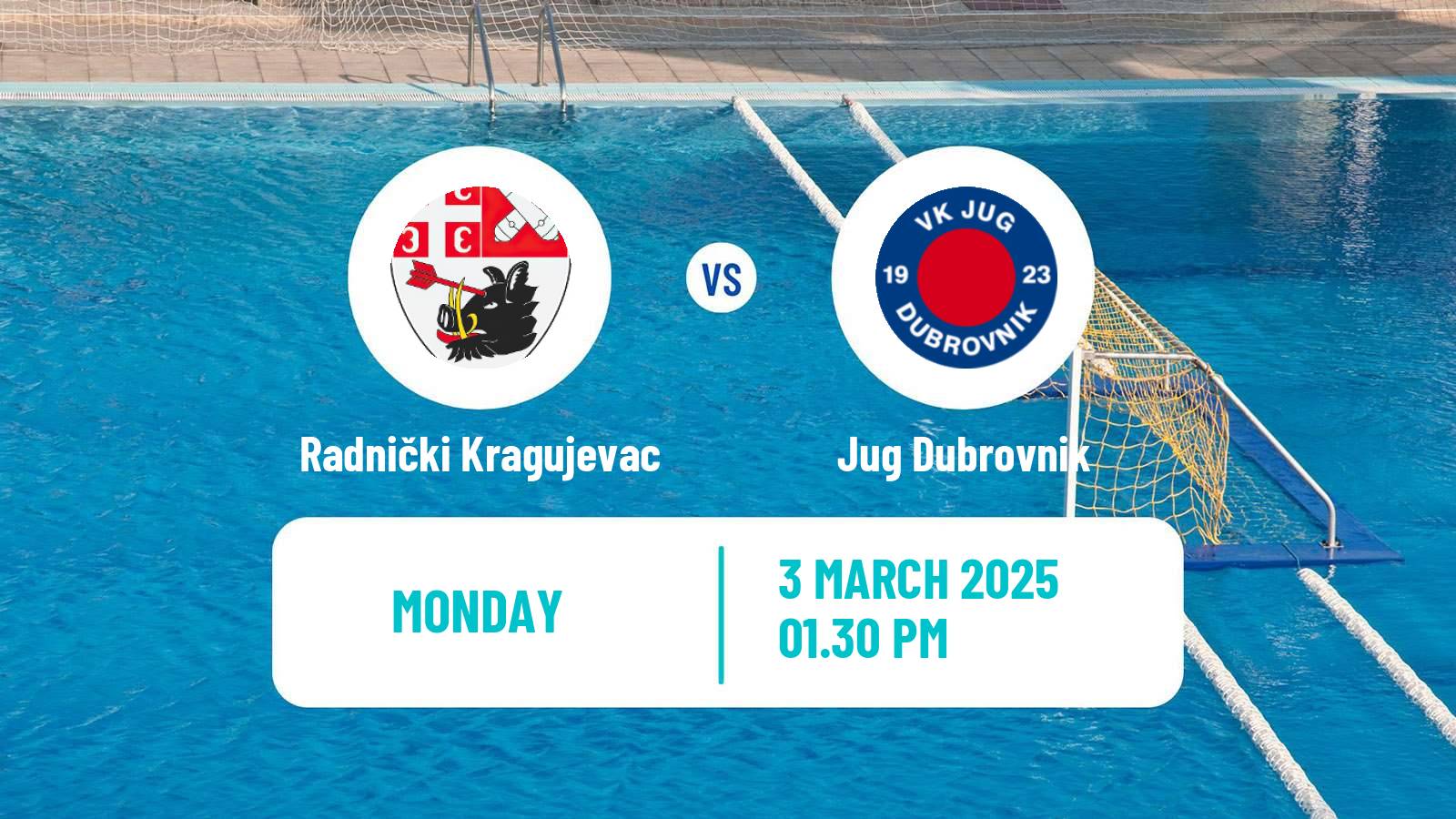 Water polo Serbian Super Liga Water Polo Radnički Kragujevac - Jug Dubrovnik