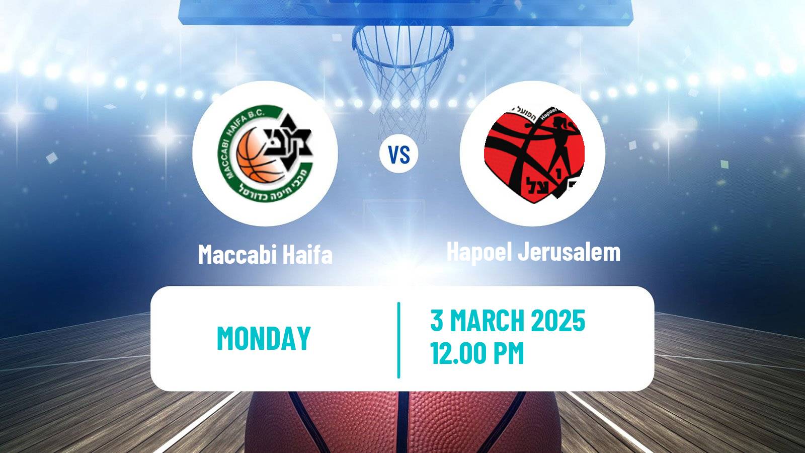 Basketball Israeli WBL Women Maccabi Haifa - Hapoel Jerusalem