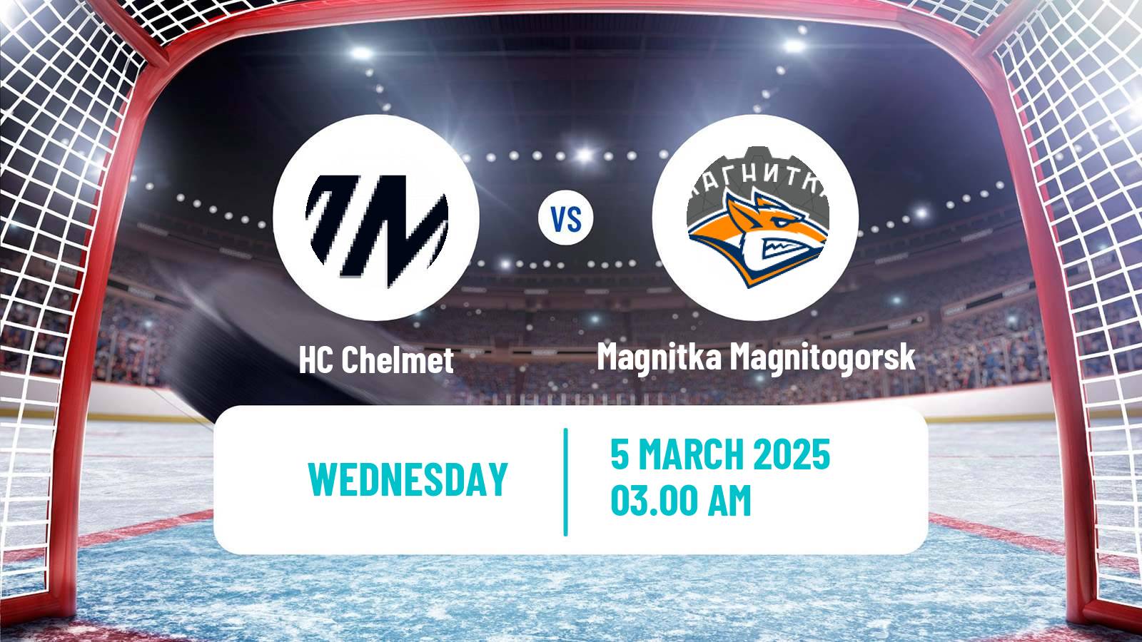 Hockey VHL Chelmet - Magnitka Magnitogorsk