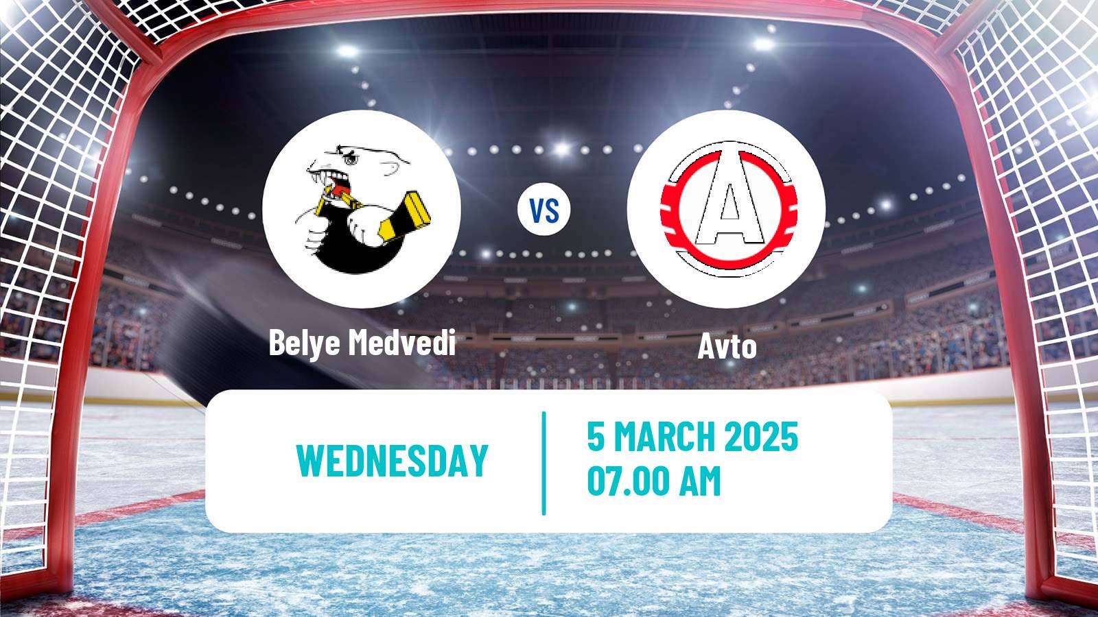 Hockey MHL Belye Medvedi - Avto