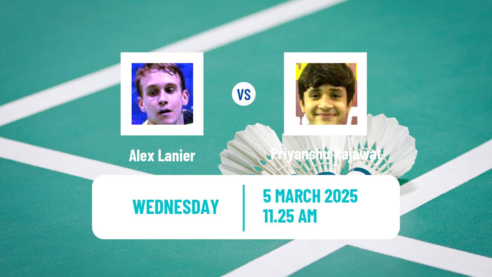 Badminton BWF World Tour Orleans Masters Men Alex Lanier - Priyanshu Rajawat