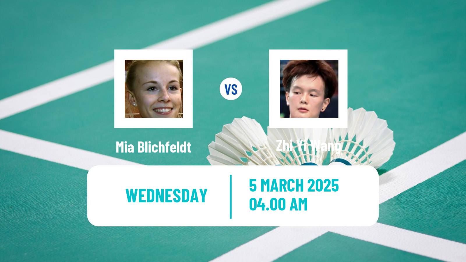 Badminton BWF World Tour Orleans Masters Women Mia Blichfeldt - Zhi Yi Wang