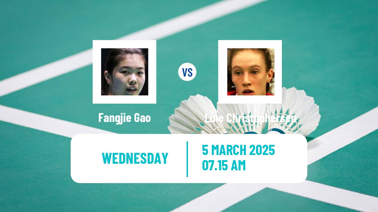 Badminton BWF World Tour Orleans Masters Women Fangjie Gao - Line Christophersen