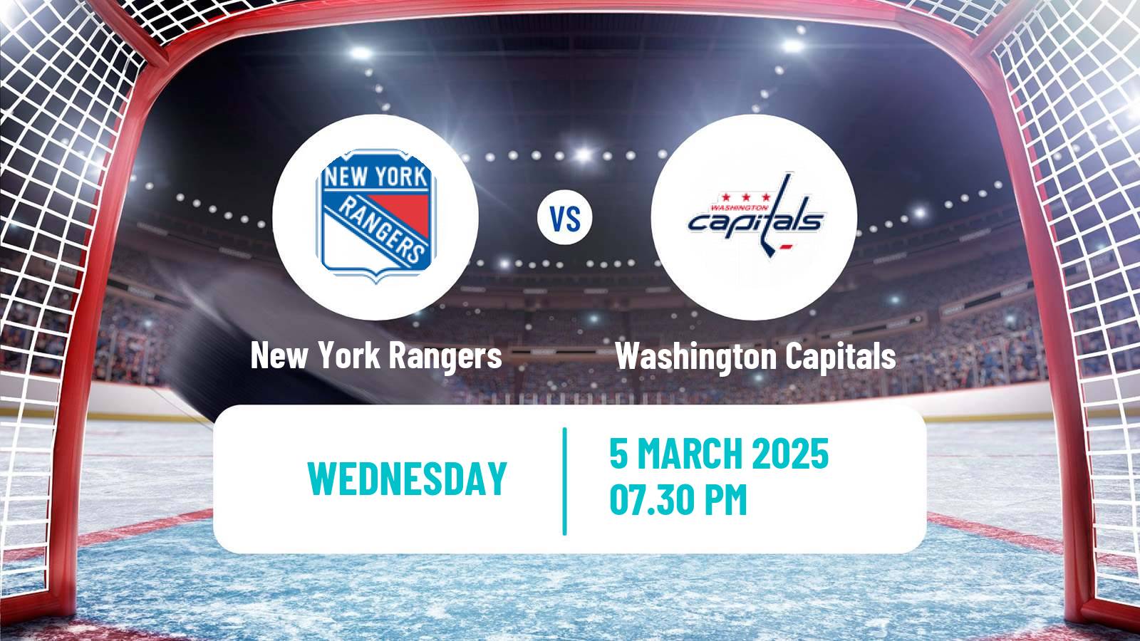 Hockey NHL New York Rangers - Washington Capitals