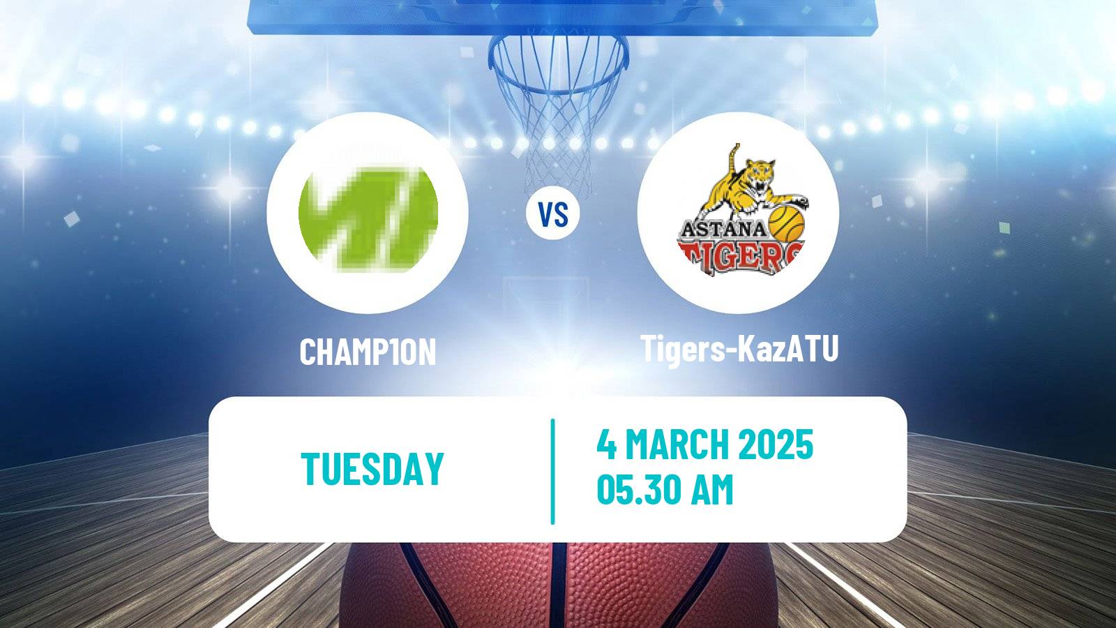 Basketball Kazakh Higher League Basketball CHAMP1ON - Tigers-KazATU