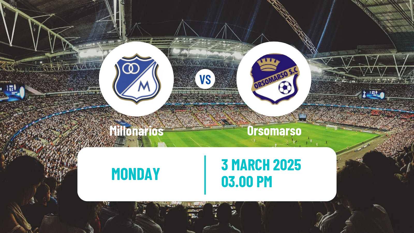 Soccer Colombian Liga Women Millonarios - Orsomarso