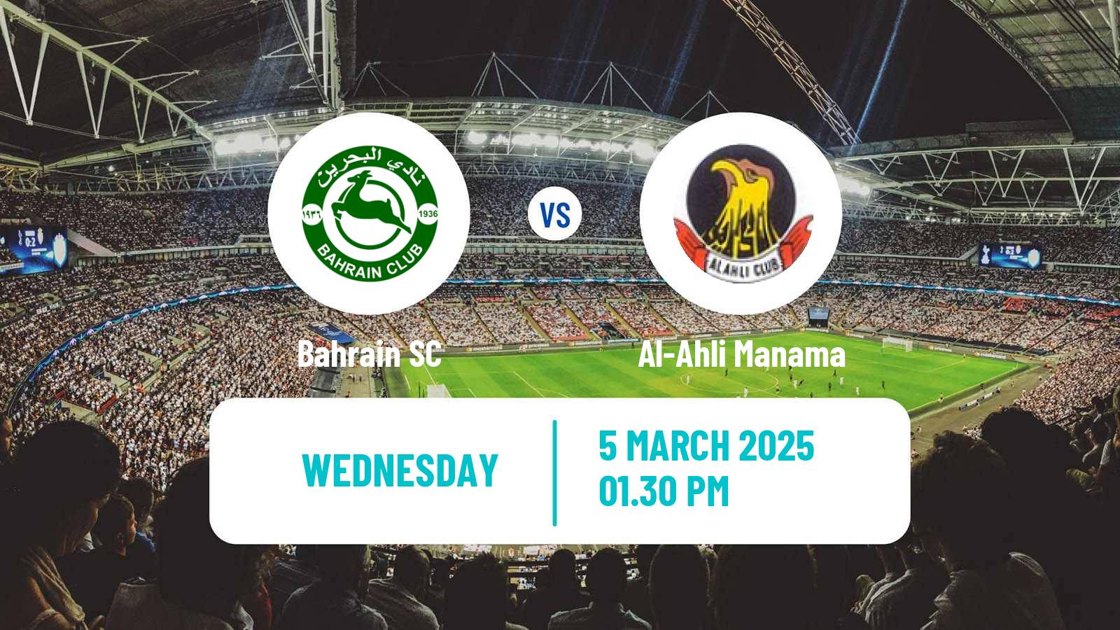 Soccer Bahraini Premier League Bahrain SC - Al-Ahli Manama