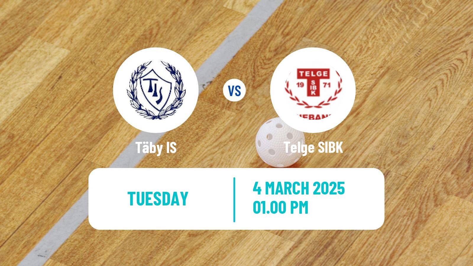 Floorball Swedish Superligan Floorball Women Täby IS - Telge