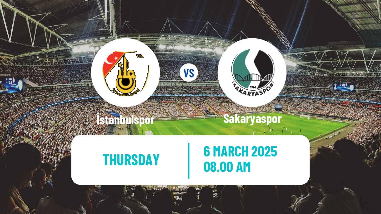 Soccer Turkish First League İstanbulspor - Sakaryaspor