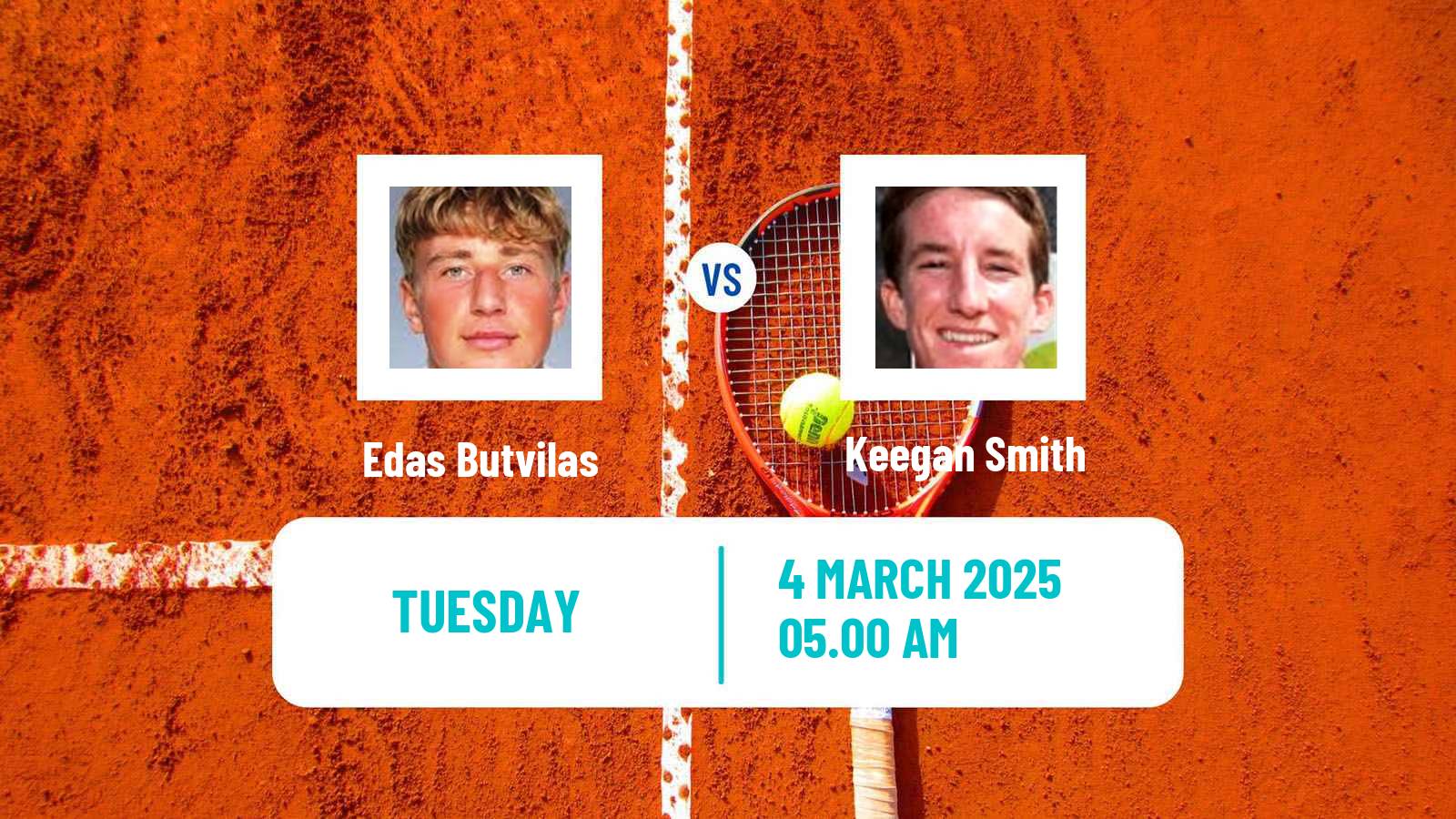 Tennis Hersonissos Challenger Men Edas Butvilas - Keegan Smith