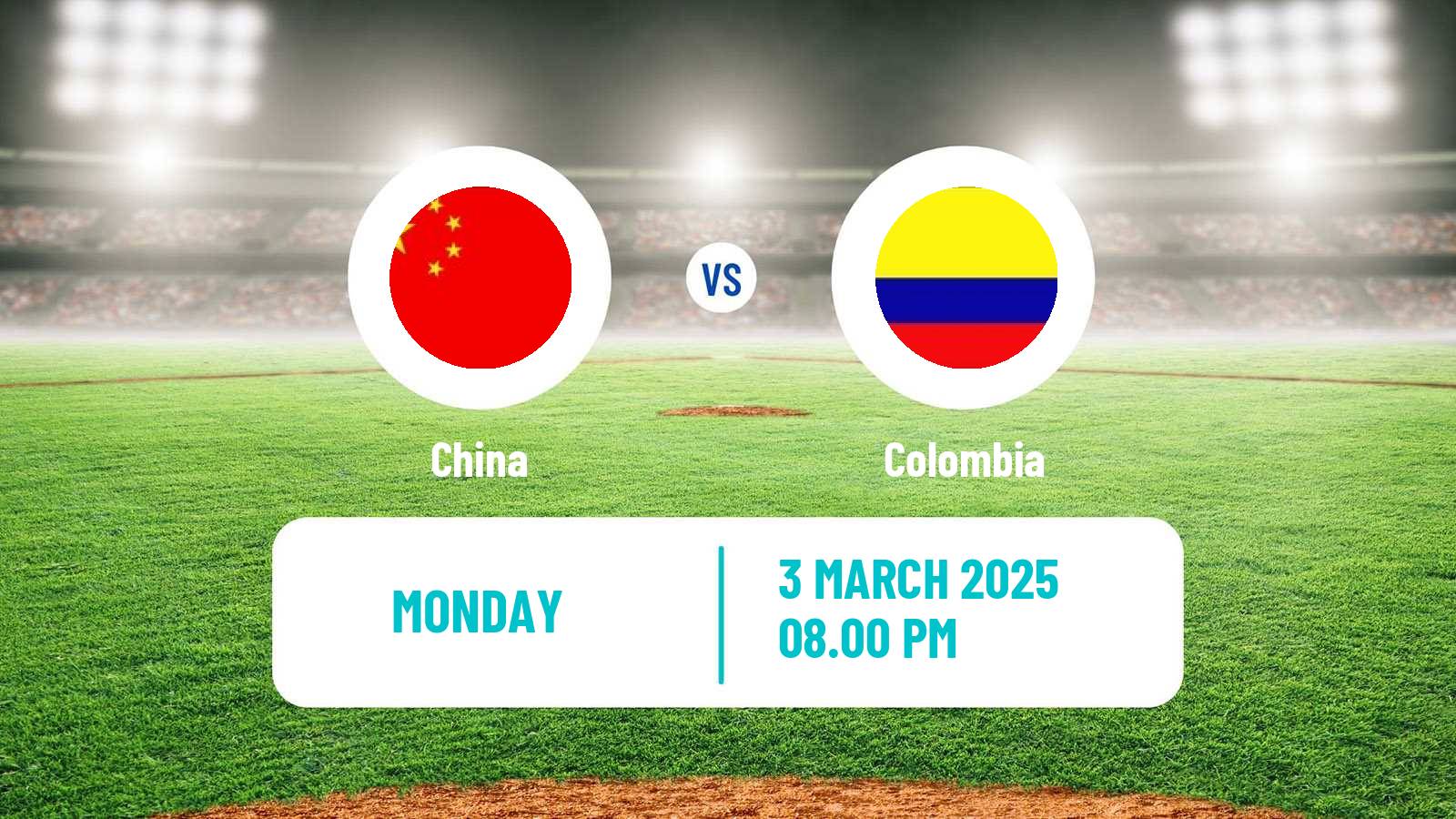 Baseball World Baseball Classic China - Colombia
