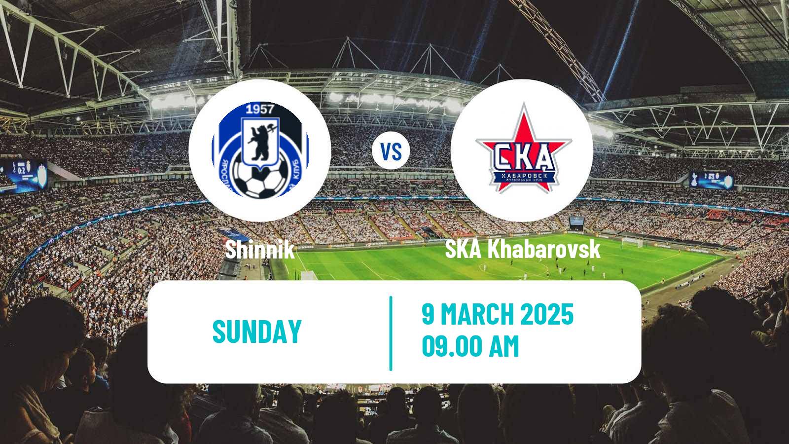 Soccer Russian FNL Shinnik - SKA Khabarovsk