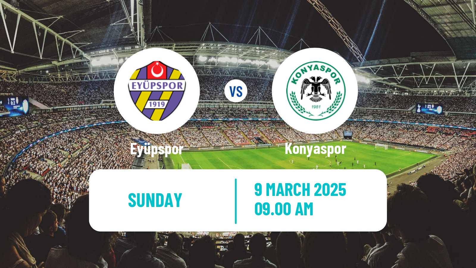 Soccer Turkish Super League Eyüpspor - Konyaspor