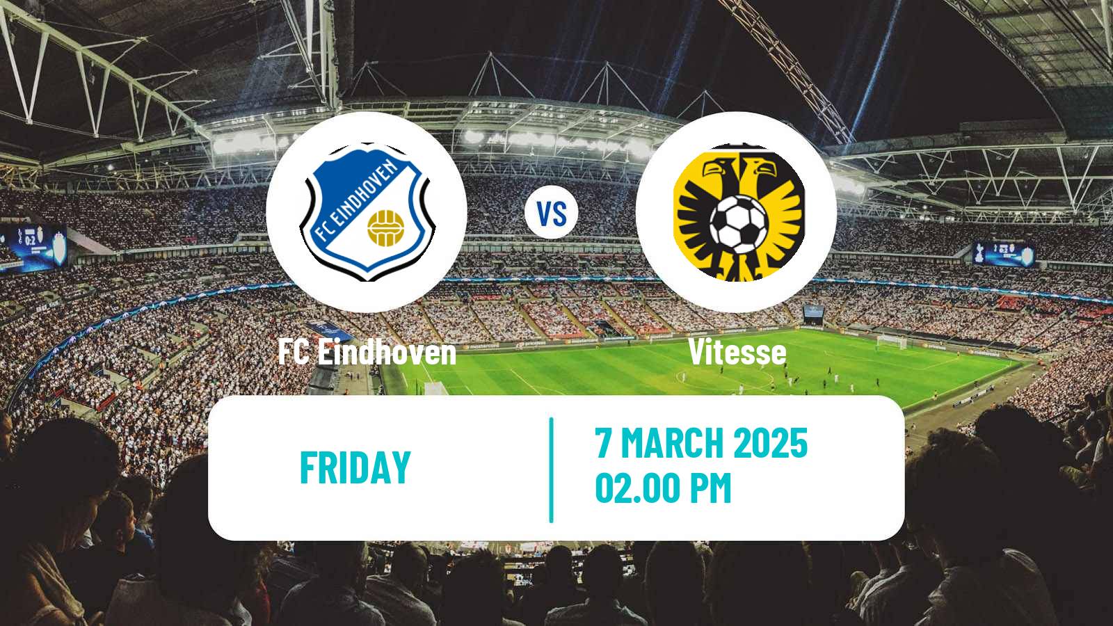 Soccer Dutch Eerste Divisie FC Eindhoven - Vitesse