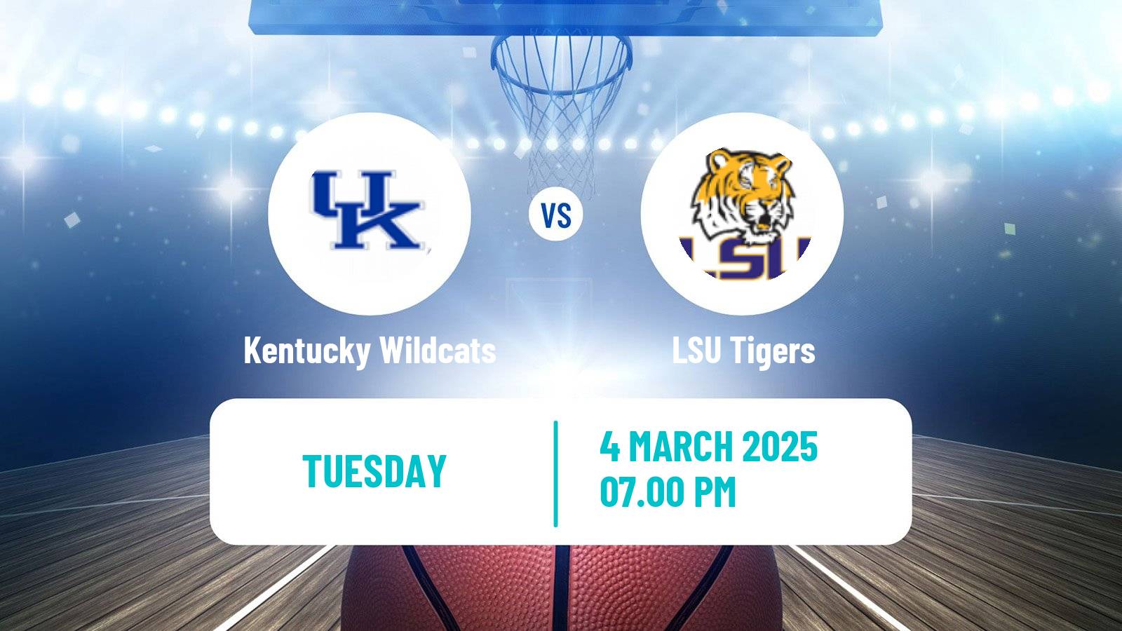Basketball NCAA College Basketball Kentucky Wildcats - LSU Tigers