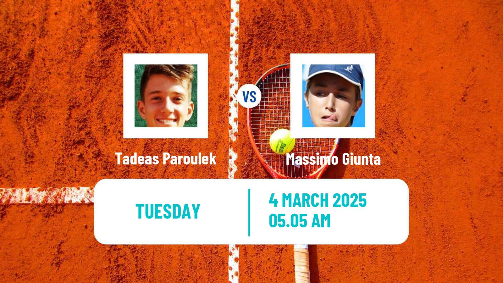 Tennis ITF M15 Monastir 9 Men Tadeas Paroulek - Massimo Giunta