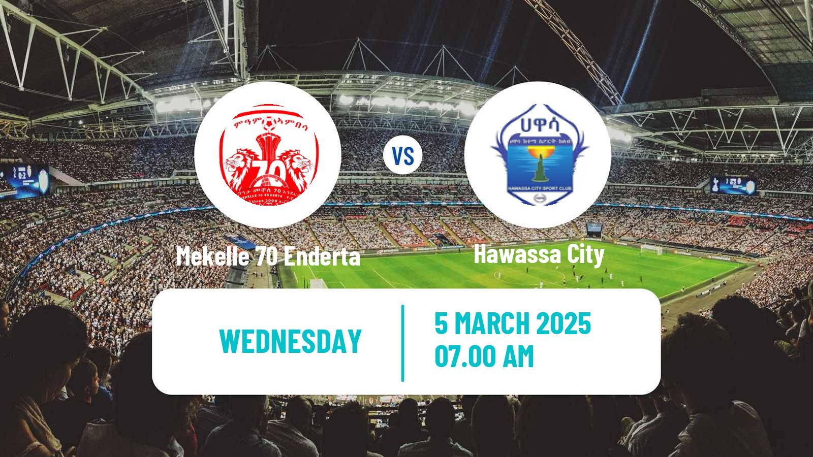 Soccer Ethiopian Premier League Mekelle 70 Enderta - Hawassa City
