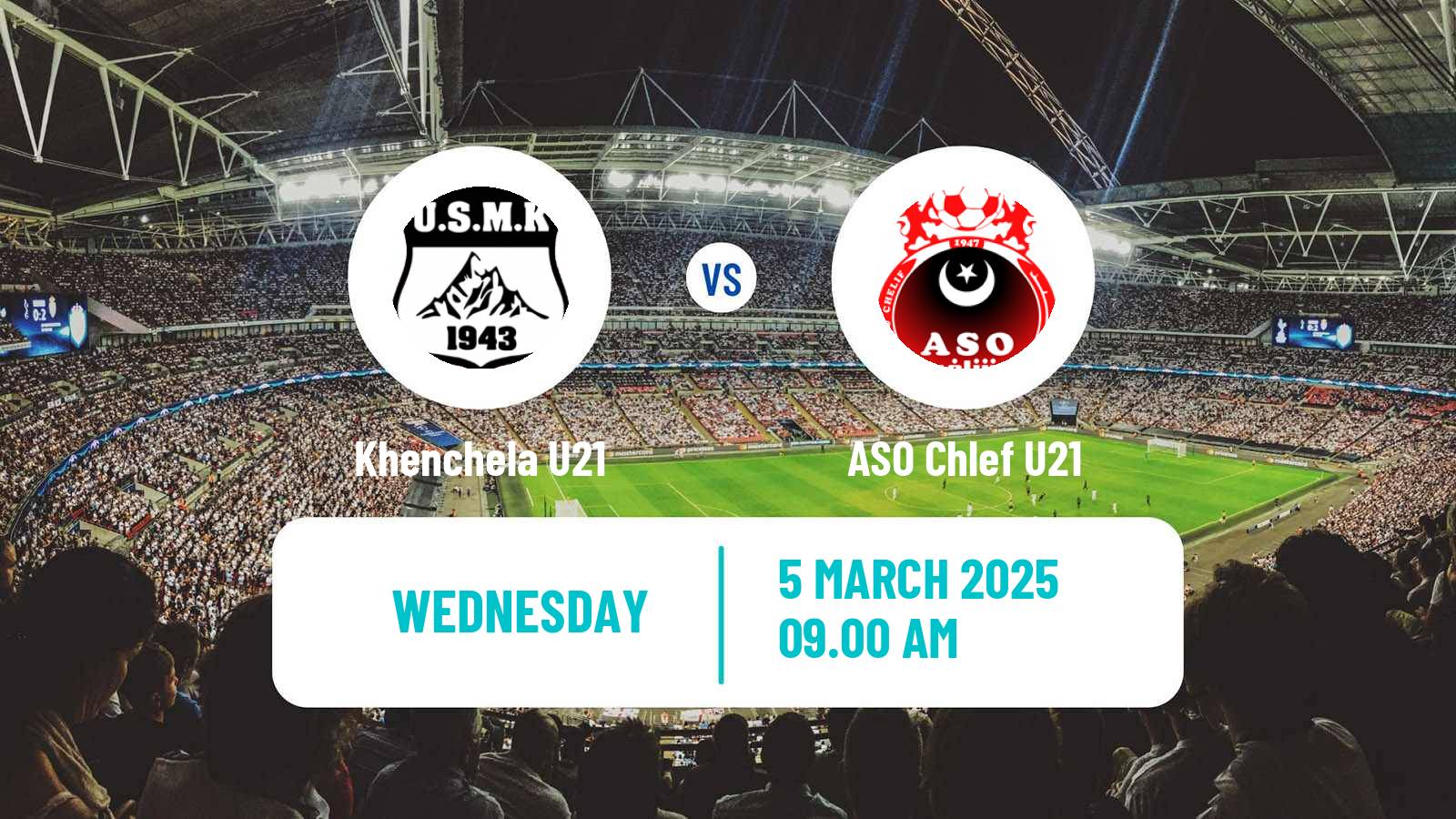 Football Algerian Ligue U21 Khenchela U21 - ASO Chlef U21