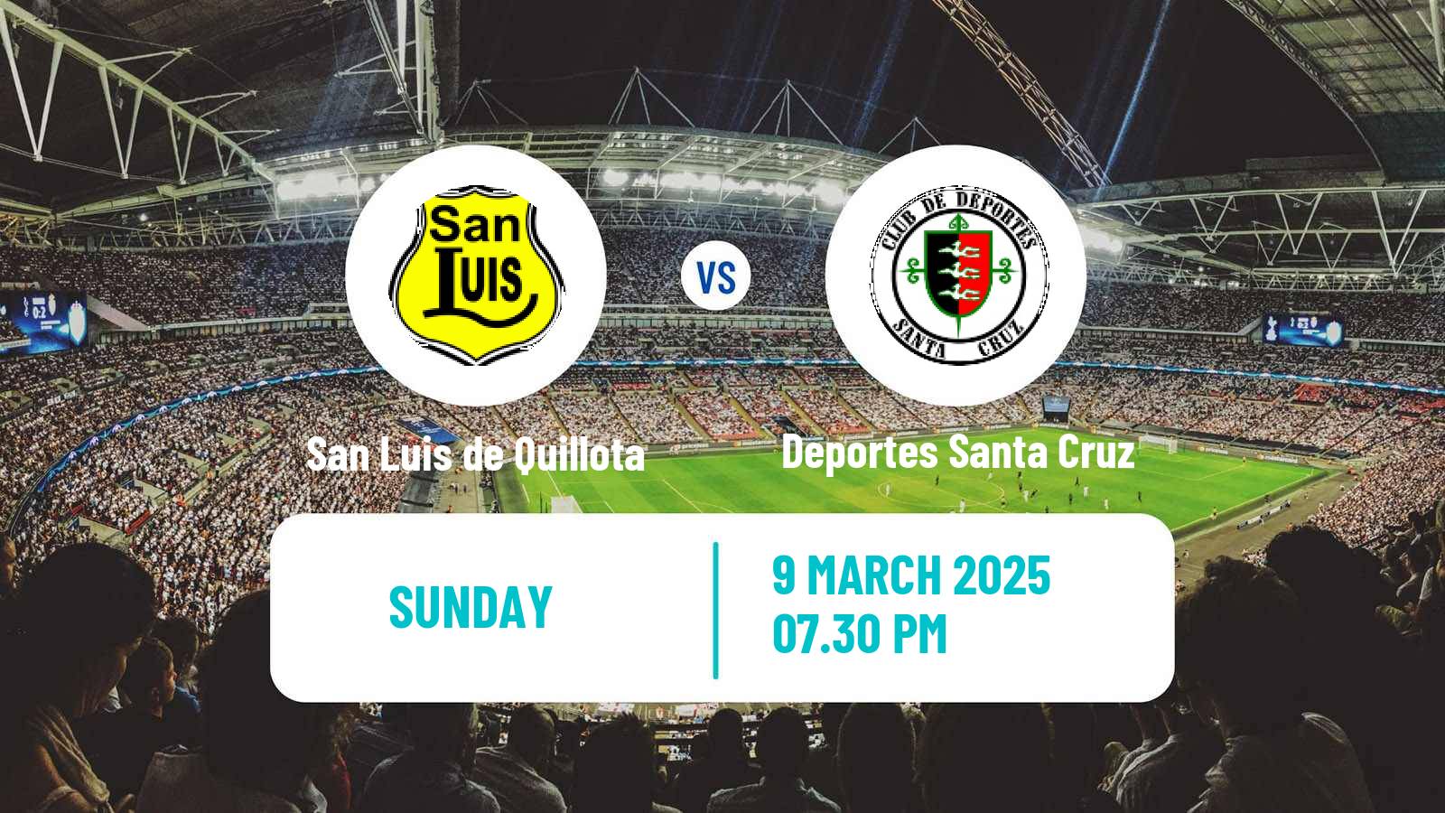 Soccer Chilean Primera B San Luis de Quillota - Deportes Santa Cruz