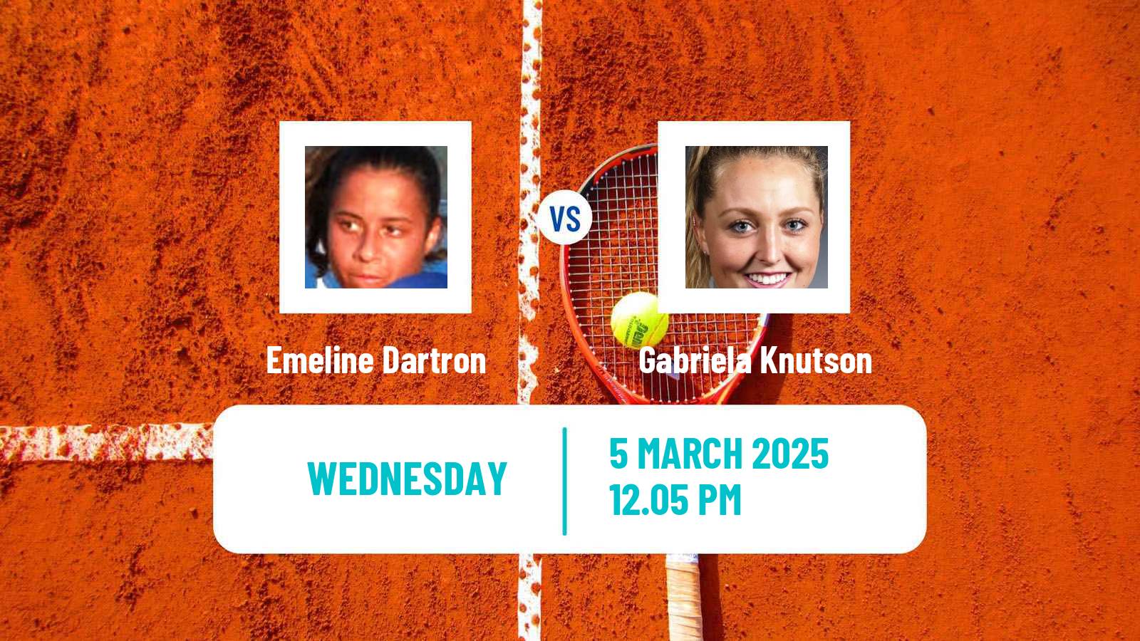 Tennis ITF W75 Porto 2 Women Emeline Dartron - Gabriela Knutson