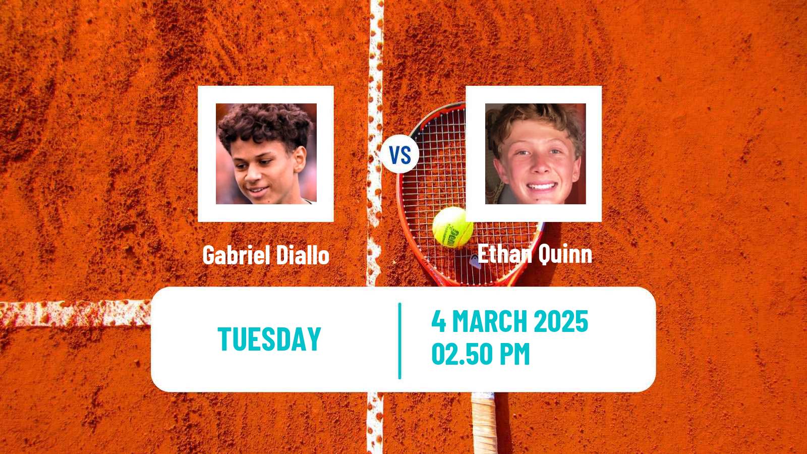Tennis ATP Indian Wells Gabriel Diallo - Ethan Quinn