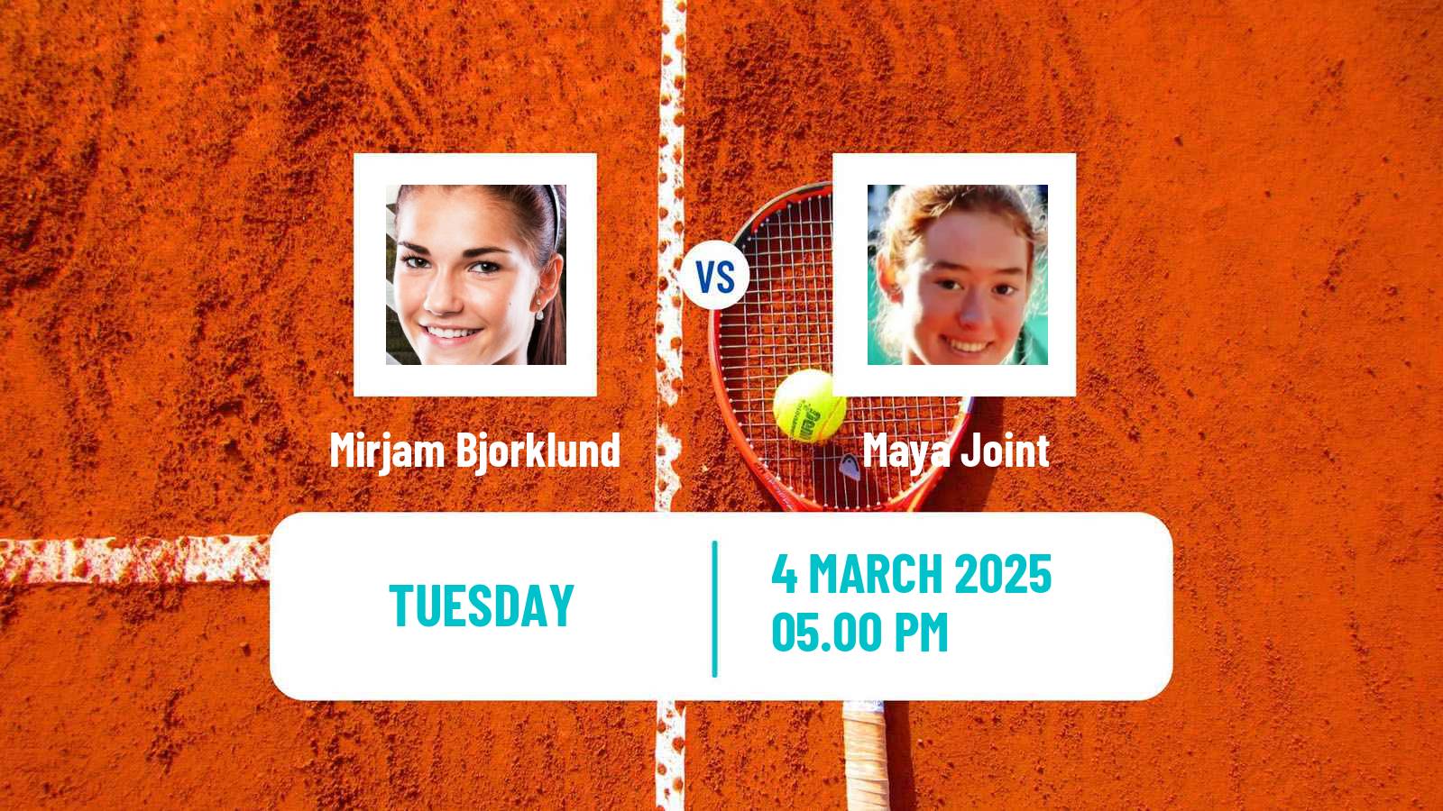 Tennis WTA Indian Wells Mirjam Bjorklund - Maya Joint