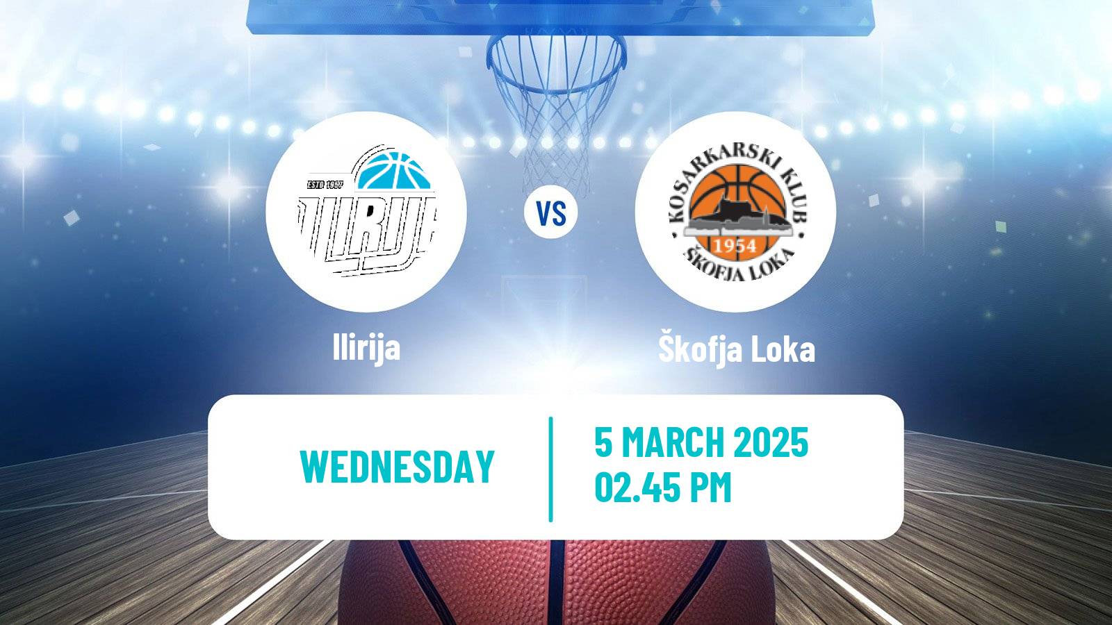 Basketball Slovenian Liga Basketball Women Ilirija - Škofja Loka