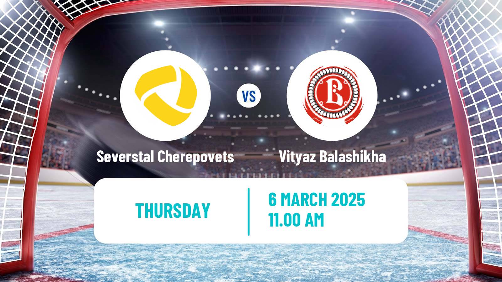 Hockey KHL Severstal Cherepovets - Vityaz Balashikha