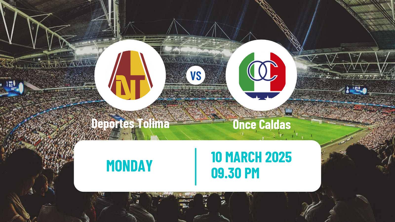 Soccer Colombian Primera A Deportes Tolima - Once Caldas