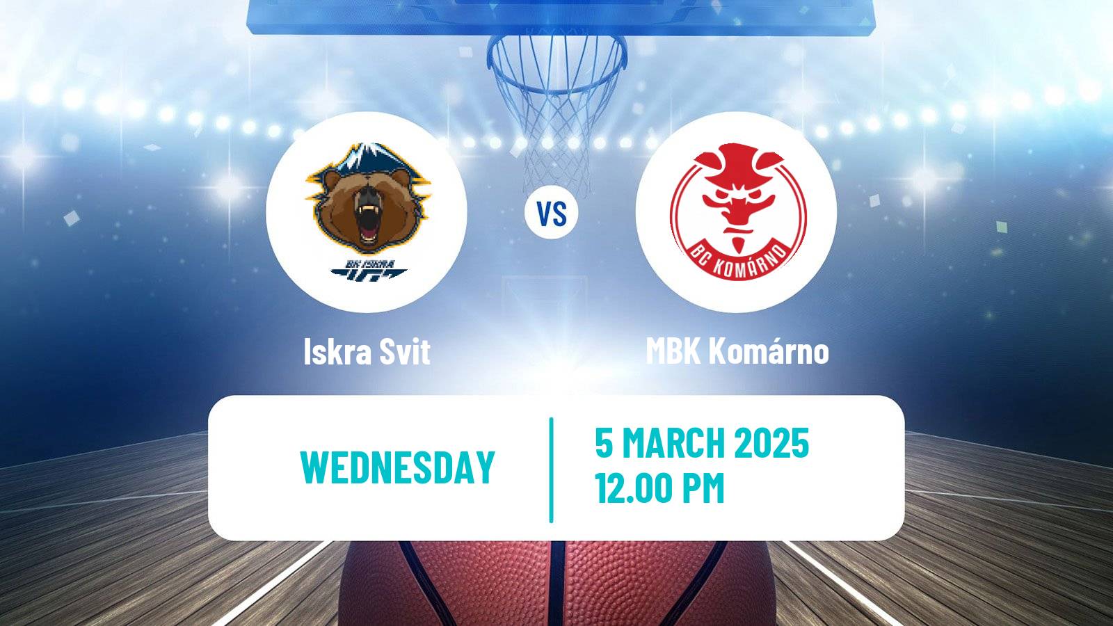 Basketball Slovak Extraliga Basketball Iskra Svit - Komárno