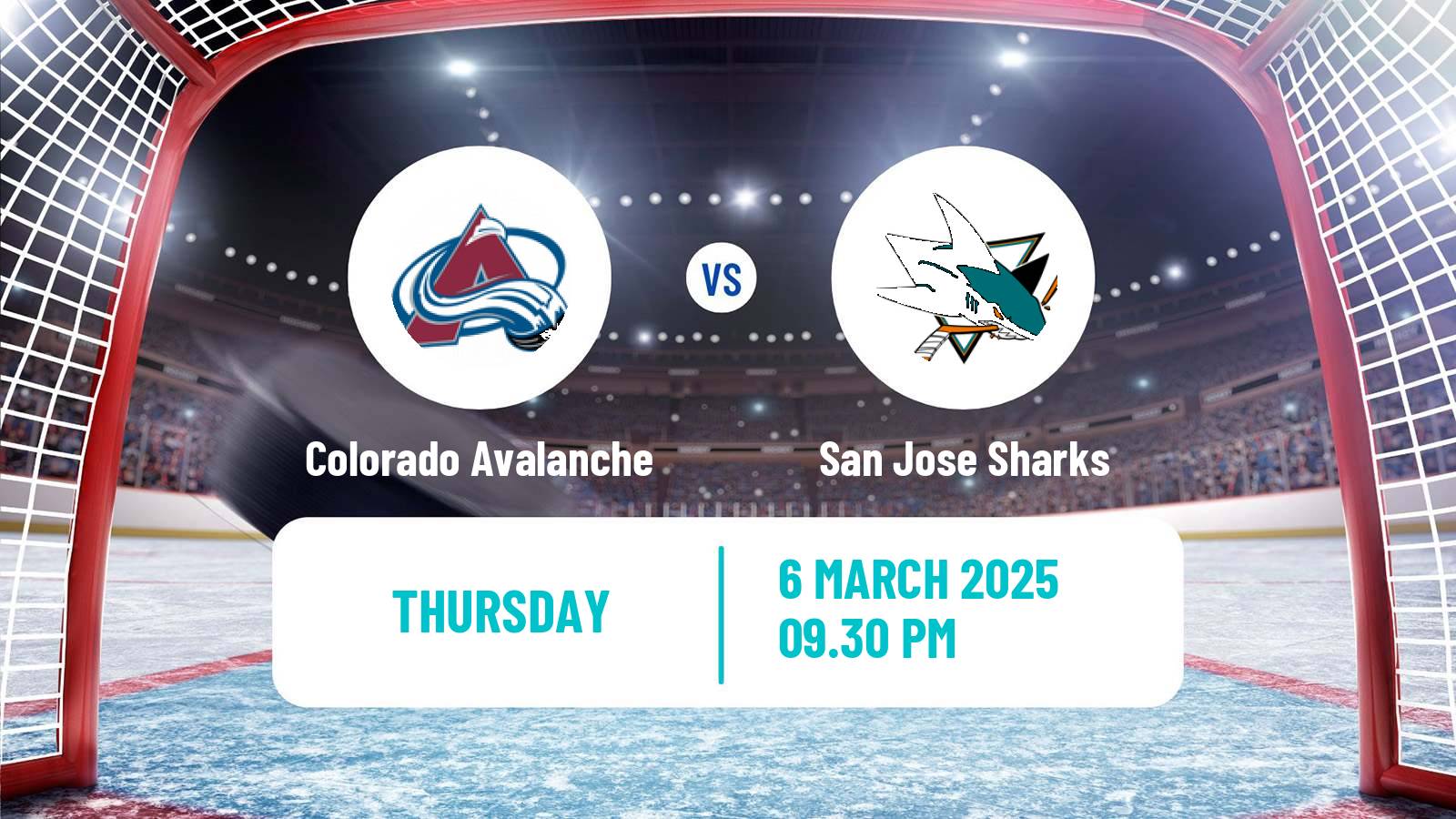 Hockey NHL Colorado Avalanche - San Jose Sharks