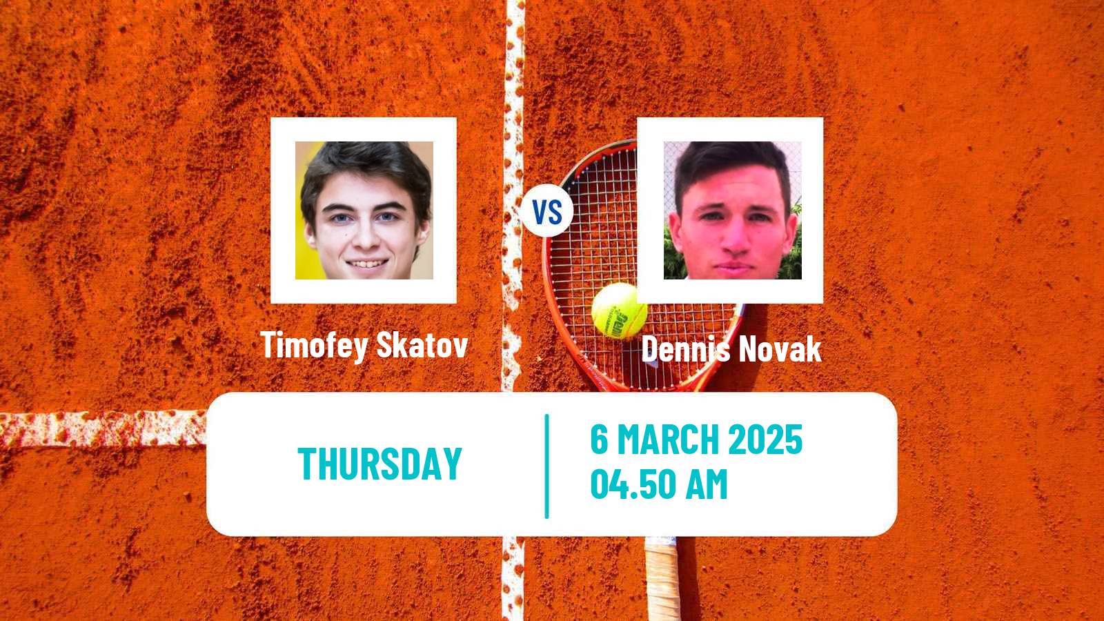 Tennis Hersonissos Challenger Men Timofey Skatov - Dennis Novak