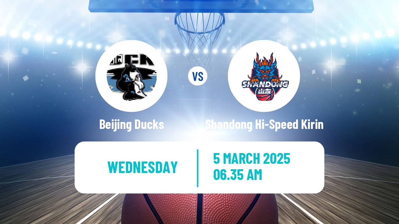 Basketball CBA Beijing Ducks - Shandong Hi-Speed Kirin