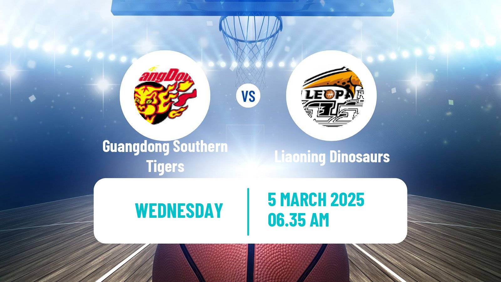 Basketball CBA Guangdong Southern Tigers - Liaoning Dinosaurs