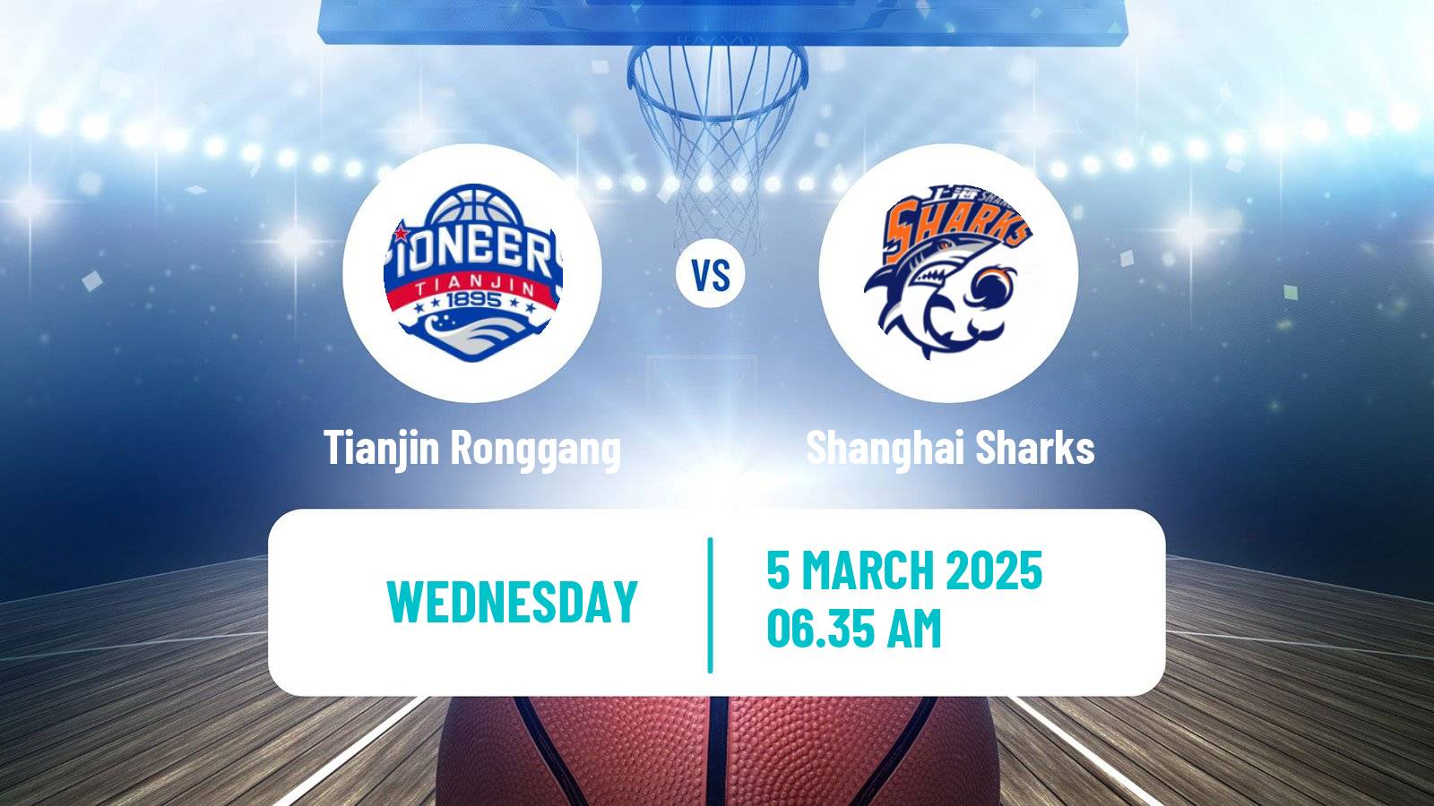 Basketball CBA Tianjin Ronggang - Shanghai Sharks
