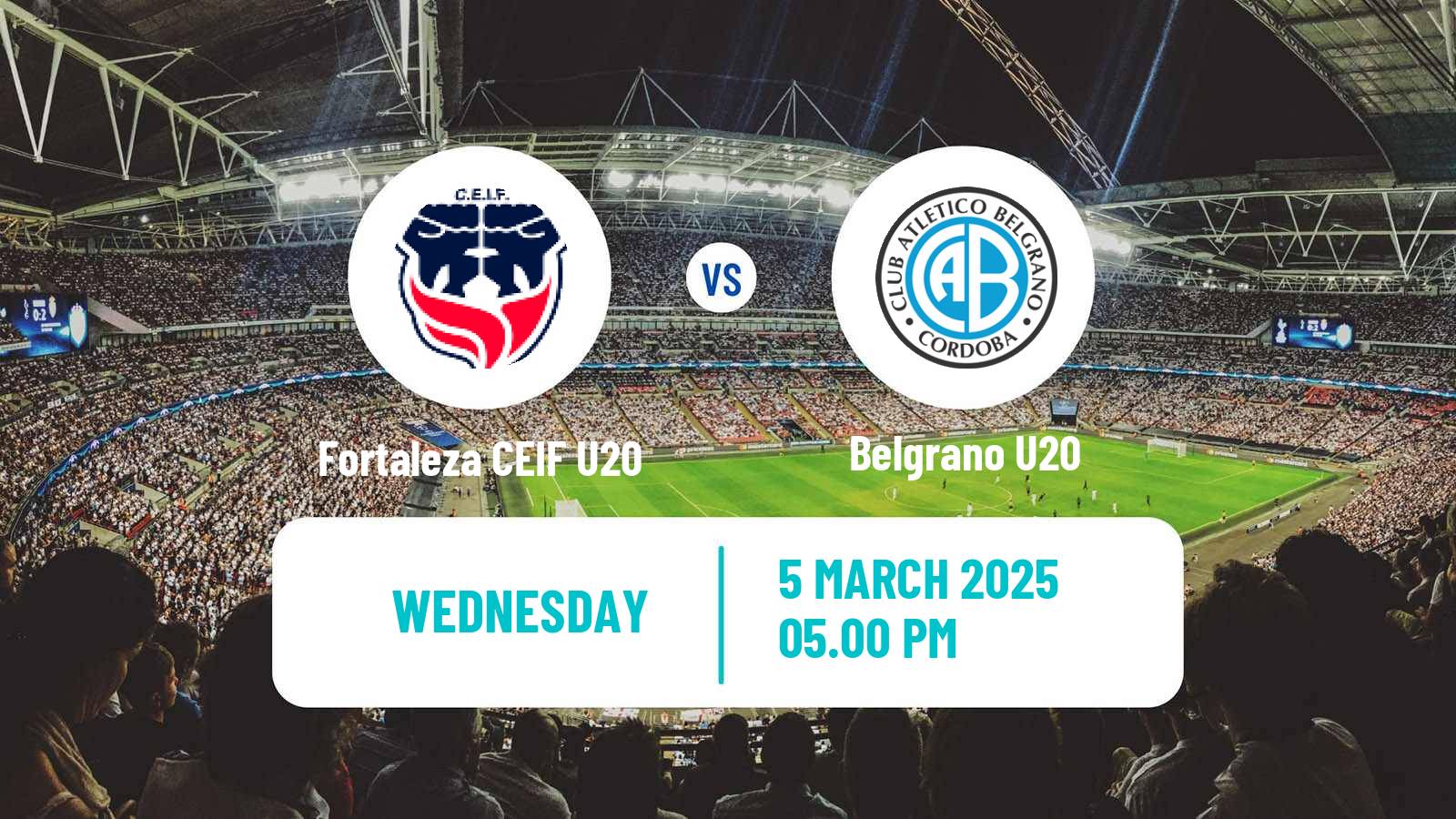 Soccer Copa Libertadores U20 Fortaleza CEIF U20 - Belgrano U20