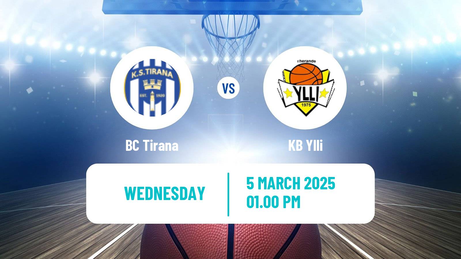 Basketball Liga Unike Basketball Tirana - Ylli