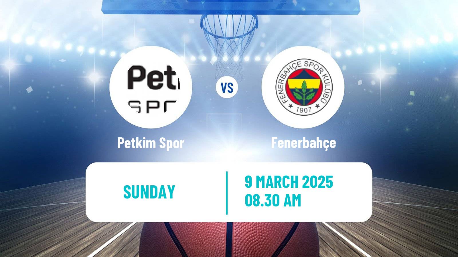 Basketball Turkish Basketball Super Ligi Petkim Spor - Fenerbahçe