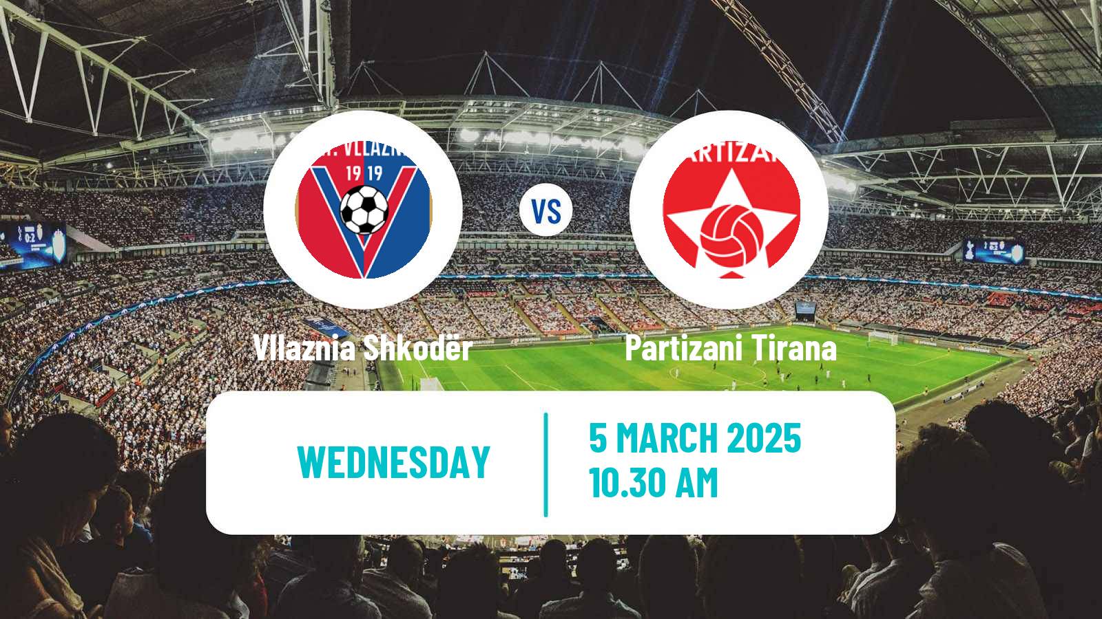 Soccer Albanian Super League Vllaznia Shkodër - Partizani Tirana